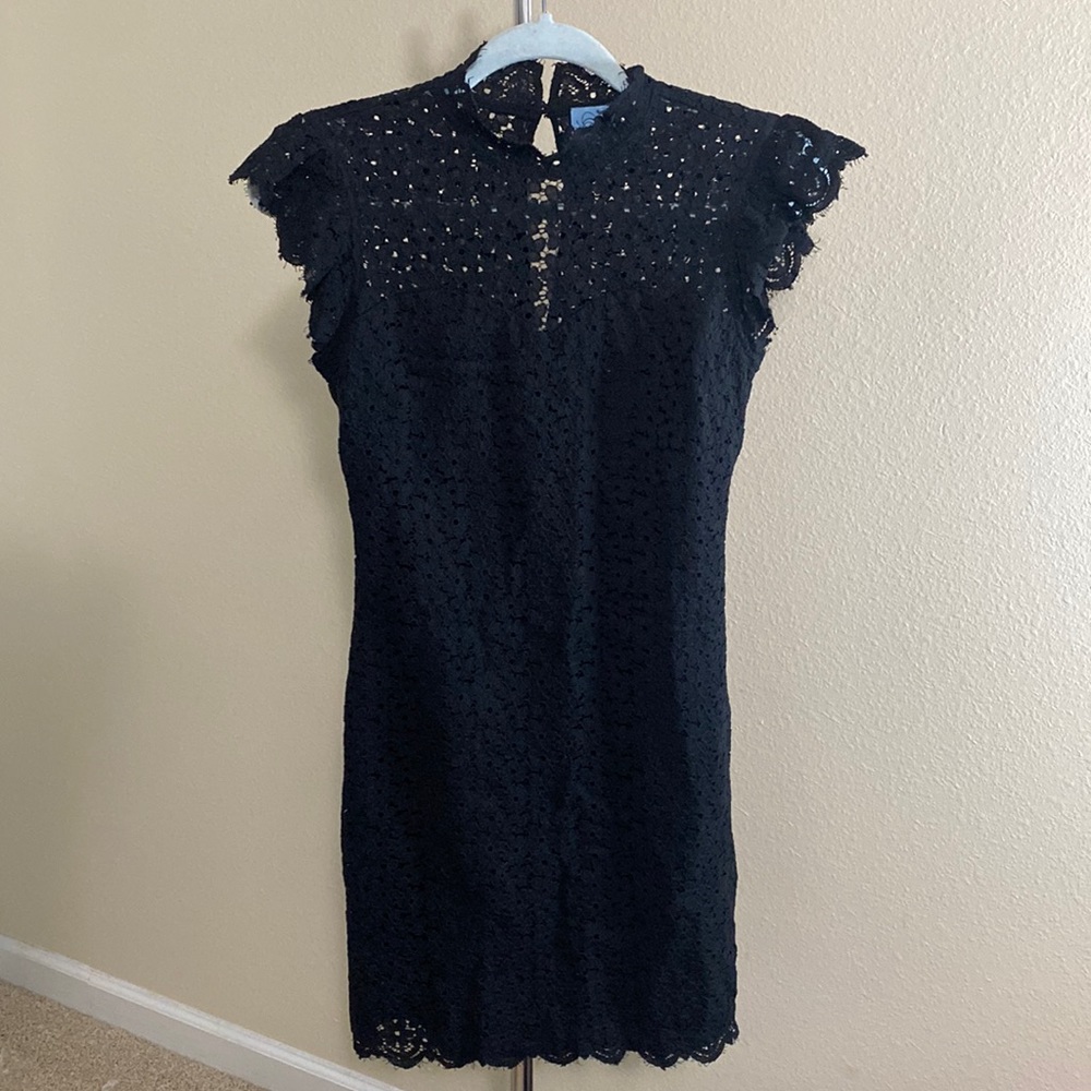 Cece Black Lace Dress